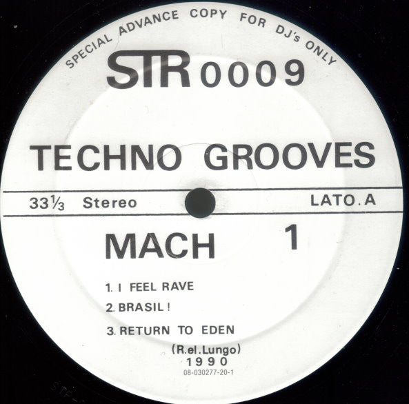 Techno Grooves : Mach 1 (12", Advance)