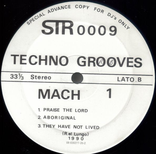 Techno Grooves : Mach 1 (12", Advance)