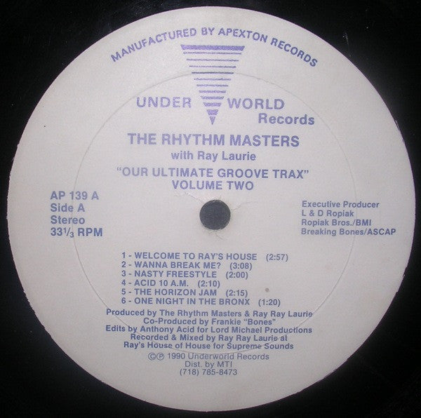 The Rhythm Masters With Ray Ray Laurie : Our Ultimate Groove Trax (Volume Two) (12")