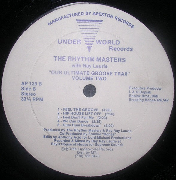 The Rhythm Masters With Ray Ray Laurie : Our Ultimate Groove Trax (Volume Two) (12")