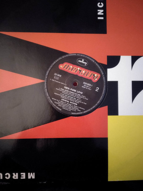 Crystal Waters : 100% Pure Love (12")