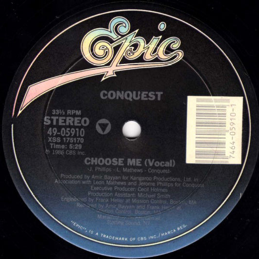 Conquest : Choose Me (12")