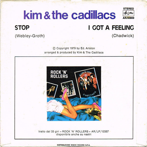 Kim & The Cadillacs : Stop (7")