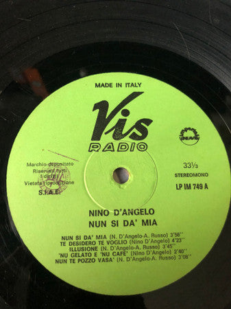 Nino D'Angelo : Da Celebrità A 'A Discoteca / Nun Si Dà Mia (LP, Album)