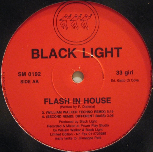 Black Light (3) : Flash In House (12", Ltd)