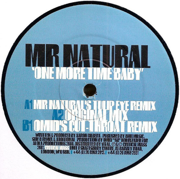 Mr Natural* : One More Time Baby (12", Single)