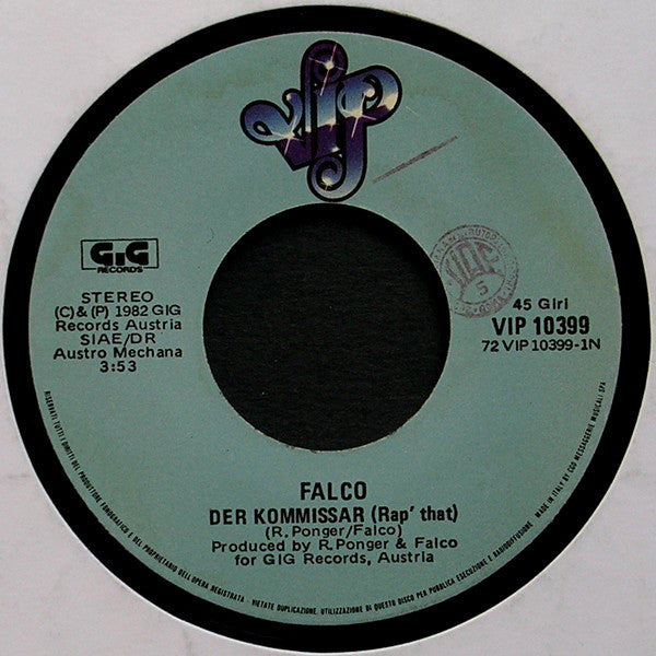 Falco : Der Kommissar (7", Single)