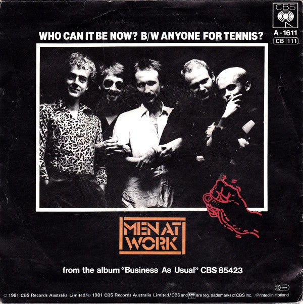 Men At Work : Who Can It Be Now? (7", Single)