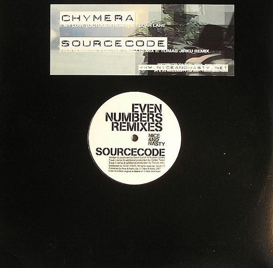 Sourcecode / Chymera : Even Numbers / My Love & Eldar Lane (12")