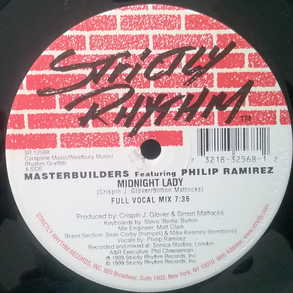 Masterbuilders Featuring Philip Ramirez* : Midnight Lady (12")