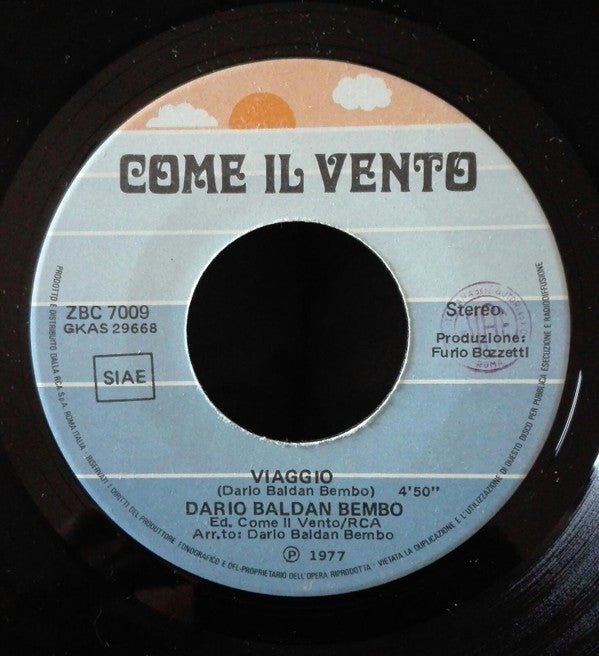 Dario Baldan Bembo : Non Mi Lasciare (7")