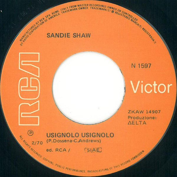 Sandie Shaw : Che Effetto Mi Fa (7", Mono)