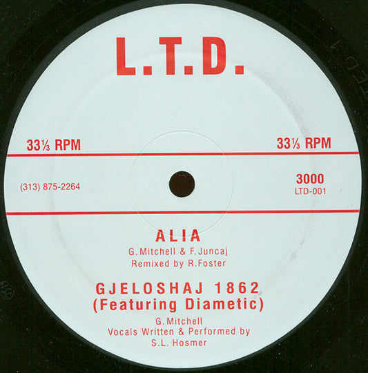 Gerald Mitchell & DJ 3000 : Alia Remix / Geloshai 1862 (12", S/Sided, Ltd)