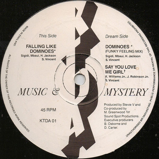 Music & Mystery : Falling Like Dominoes (12")