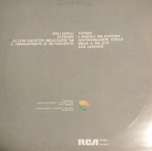 Francesco De Gregori : Titanic (LP, Album)