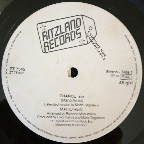 Mario Real : Chance (12", Promo)