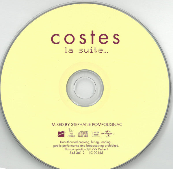 Stephane Pompougnac* : Costes La Suite (CD, Comp, Mixed)