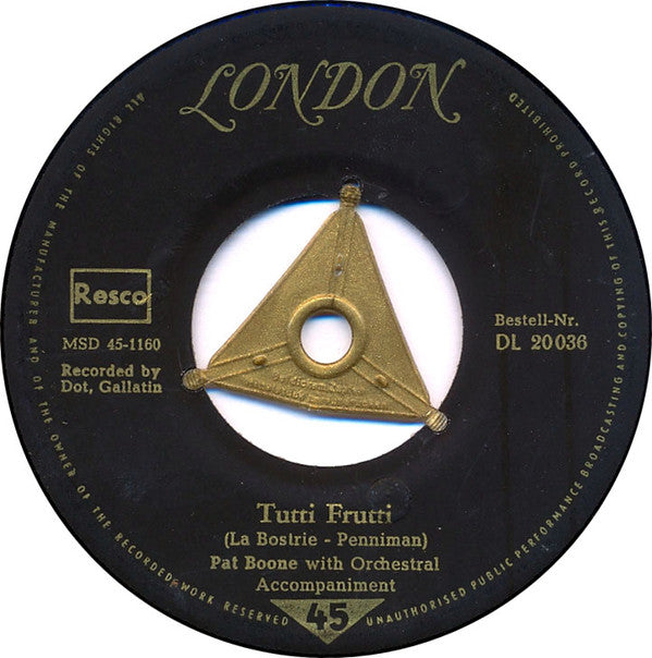 Pat Boone : Tutti-Frutti / I'll Be Home (7", Single, 3-p)