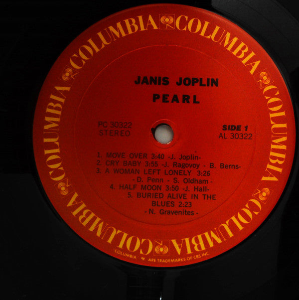Janis Joplin : Pearl (LP, Album, RE, Bar)