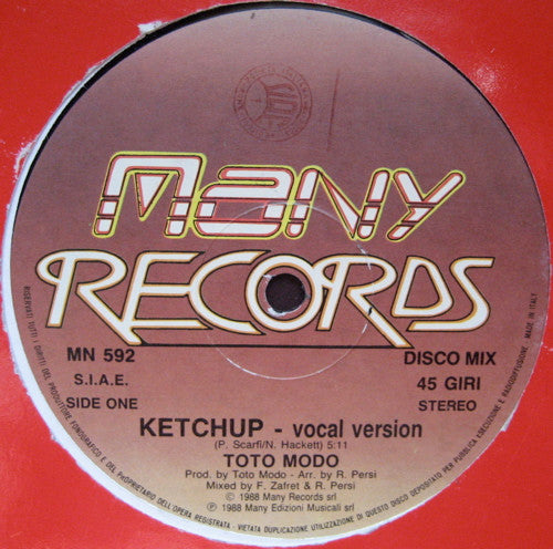 Todo Modo : Ketchup (12")