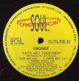 Ebonee : Let's Get Together (12")