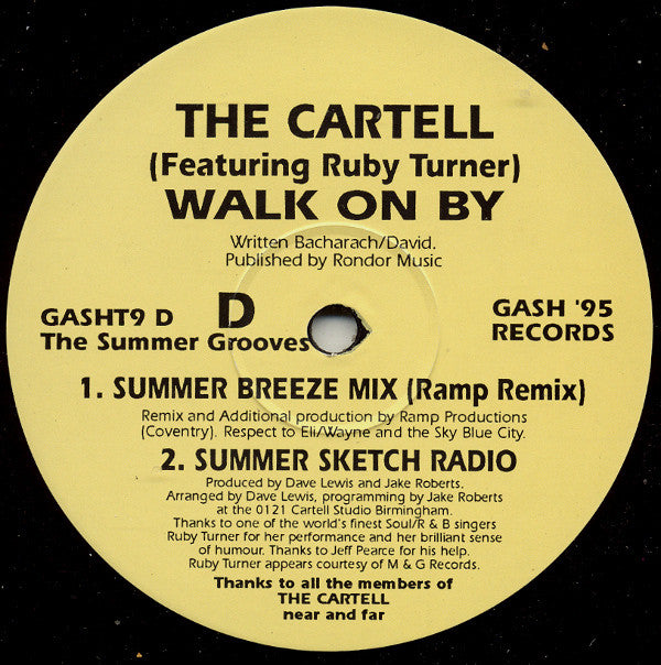 The Cartell Featuring Ruby Turner : Walk On By (2x12")