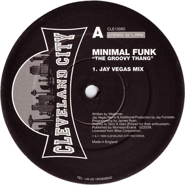 Minimal Funk : The Groovy Thang (12")