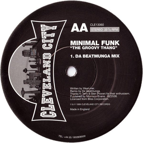 Minimal Funk : The Groovy Thang (12")