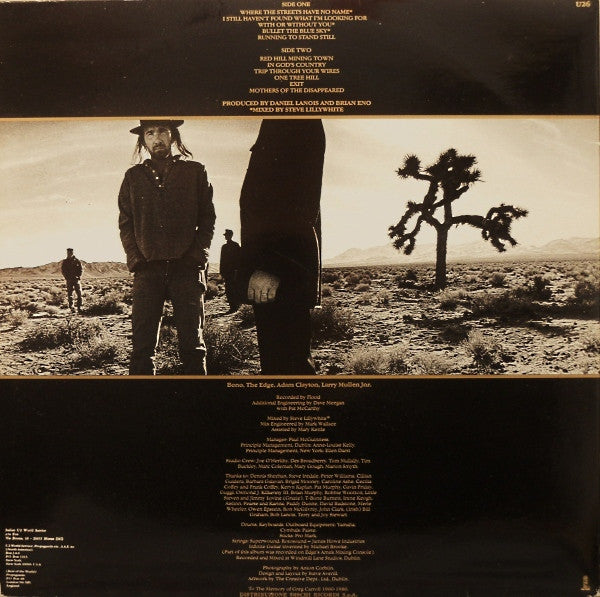 U2 : The Joshua Tree (LP, Album, RP, Gat)