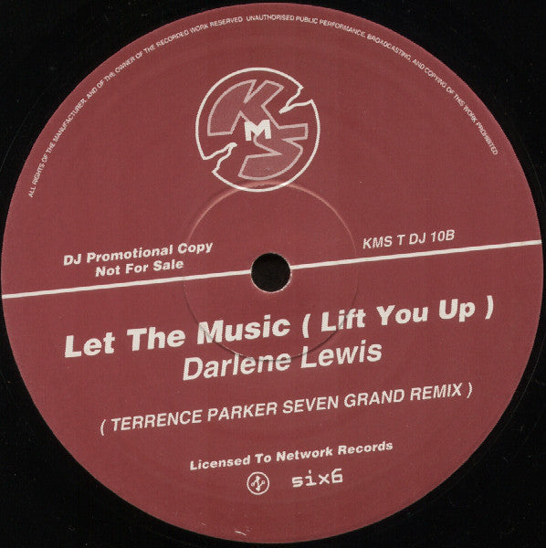 Darlene Lewis : Let The Music (Lift You Up) (10", Promo)