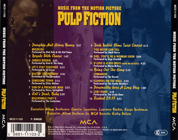 Various : Pulp Fiction (Music From The Motion Picture) (CD, Album, Comp)