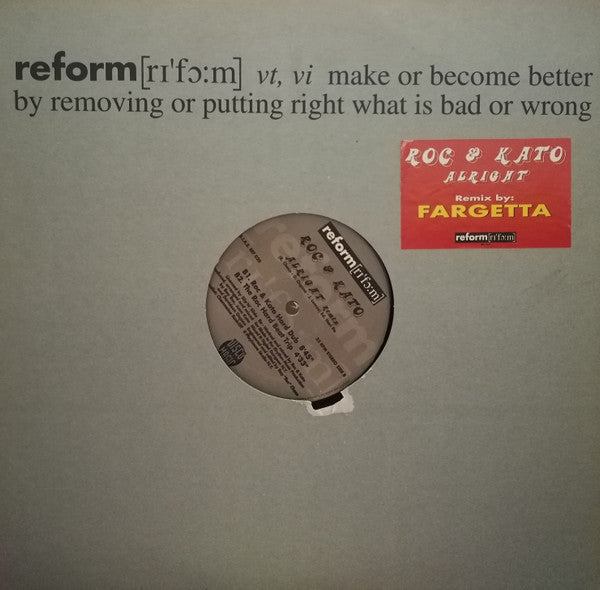 Roc & Kato : Alright (Remix) (12")
