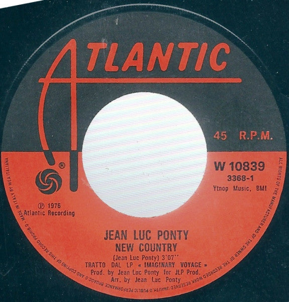 Jean-Luc Ponty : New Country  (7")