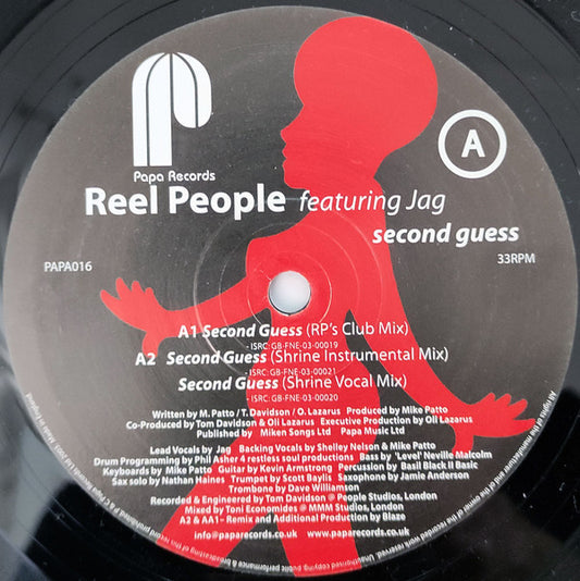 Reel People Featuring Jag : Second Guess (12")