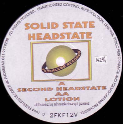 Solid State Headstate : Second Headstate / Lotion (12")