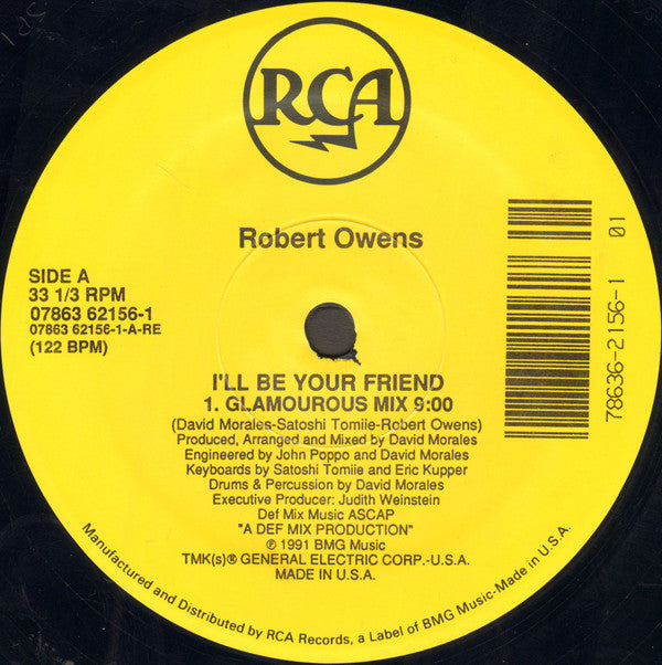 Robert Owens : I'll Be Your Friend (12")