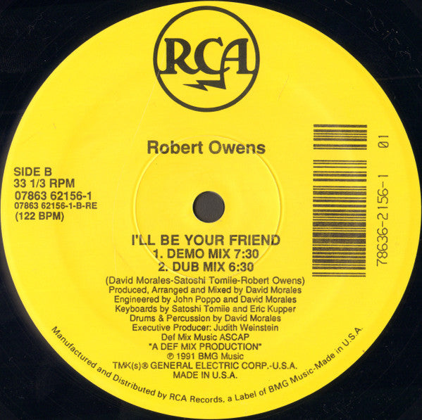 Robert Owens : I'll Be Your Friend (12")