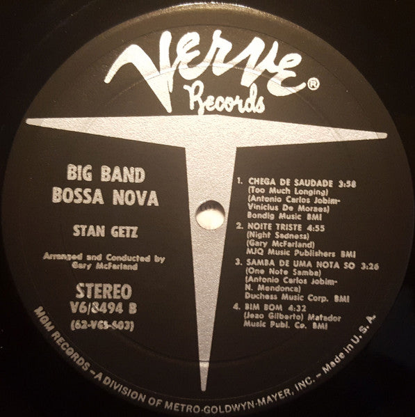 Stan Getz : Big Band Bossa Nova (LP, Album, Wad)