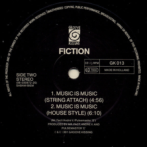 Fiction : Organomics (12")