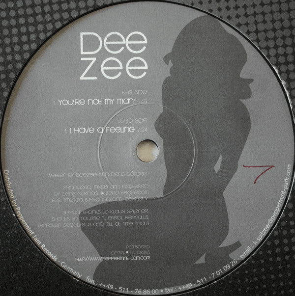 Dee Zee : You're Not My Man (12")