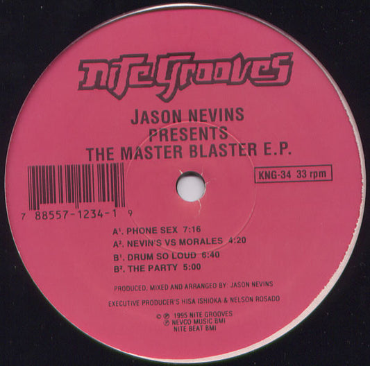 Jason Nevins : The Master Blaster E.P. (12", EP)