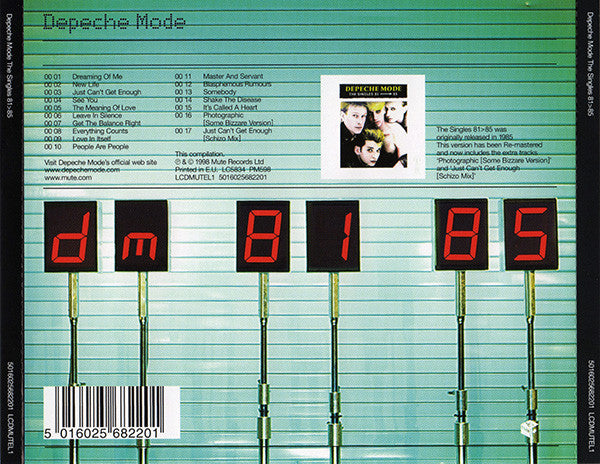 Depeche Mode : The Singles 81 > 85 (CD, Comp, RE, RM)