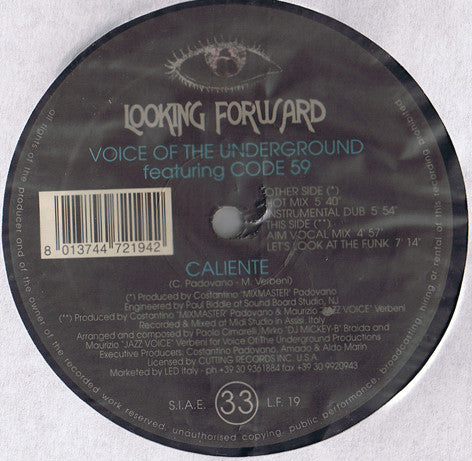 Voice Of The Underground Featuring Code 59 : Caliente (12")