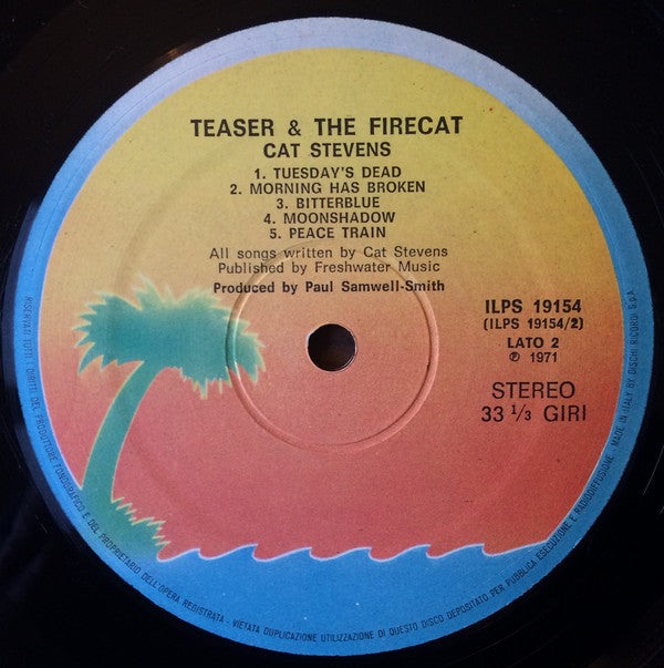 Cat Stevens : Teaser And The Firecat (LP, Album, Gat)
