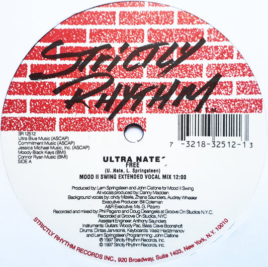 Ultra Naté : Free (The Mood II Swing Mixes) (12", Gen)