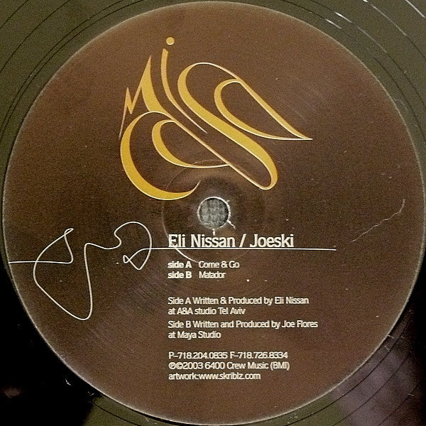 Eli Nissan / Joeski : Come And Go / Matador (12")