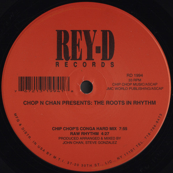 Chop N Chan : The Roots In Rhythm (12")