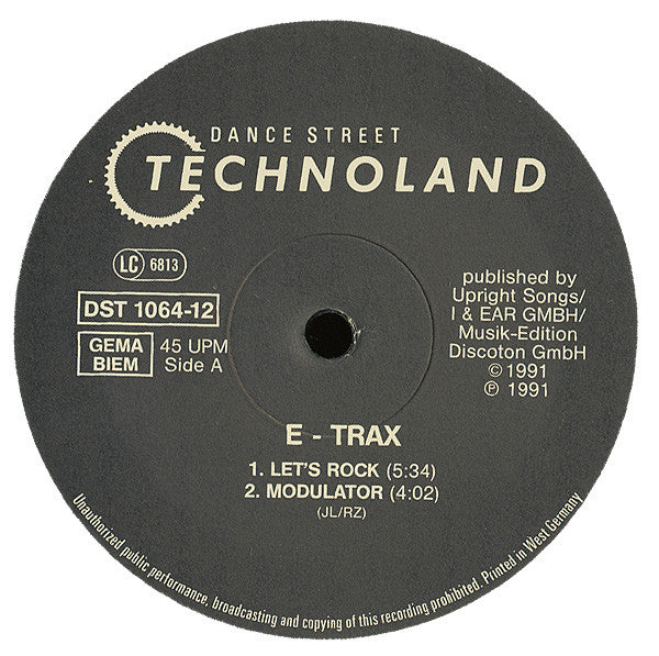 E-Trax : Volume 1 (12")