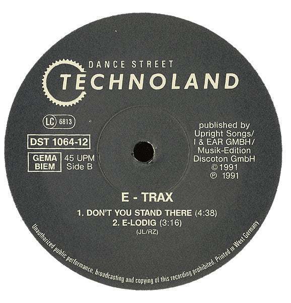 E-Trax : Volume 1 (12")