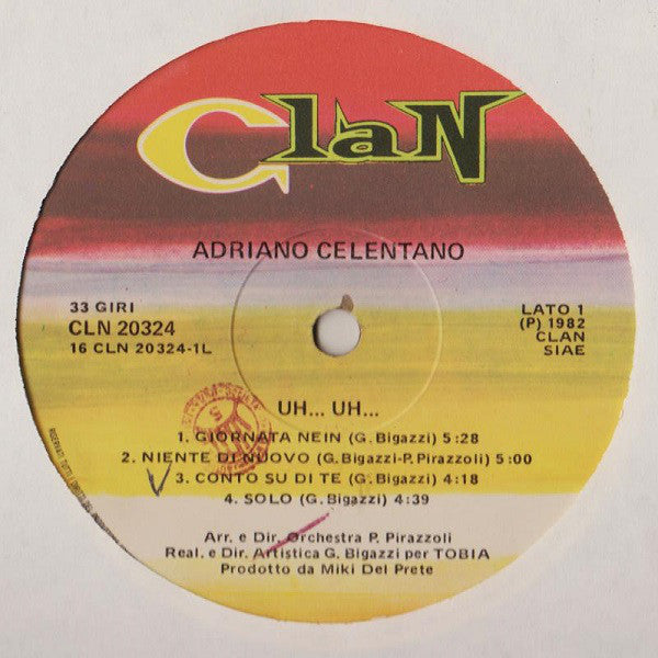 Adriano Celentano : Uh…Uh… (LP, Album)